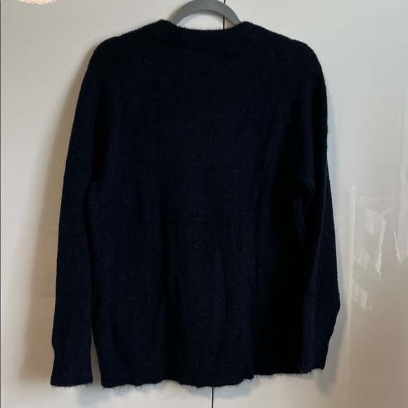 SELECTED FEMME Alpaca Wool Blend Navy Crew Neck Sweater, Size XL - Picture 5 of 9